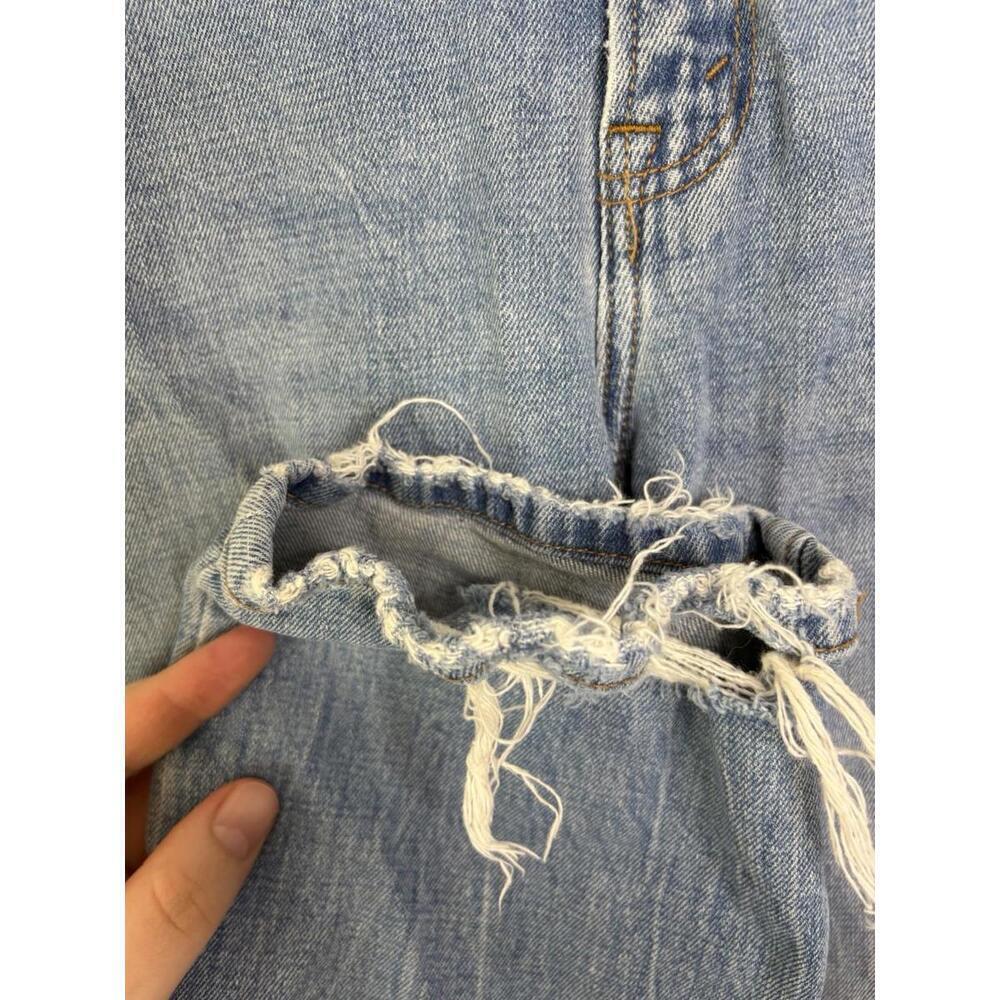 Abercrombie Fitch Jeans Womens 26 2 Ankle Straight Ultra High Rise Chewed Hem - Picture 5 of 11